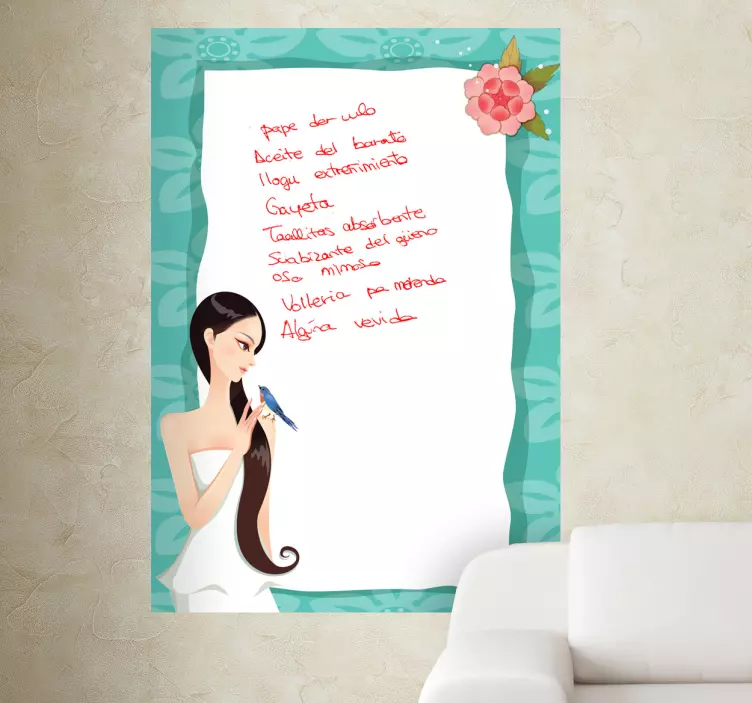 Romantic Whiteboard Sticker - TenStickers
