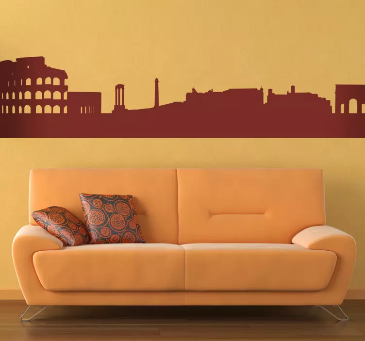 Rome Silhouette Wall Sticker - TenStickers