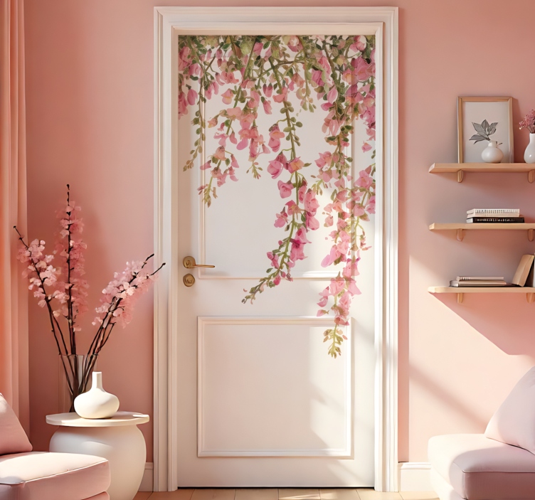 Rose sticker door sticker - TenStickers