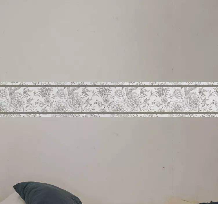 Rose seamless vintage pattern furniture decal - TenStickers