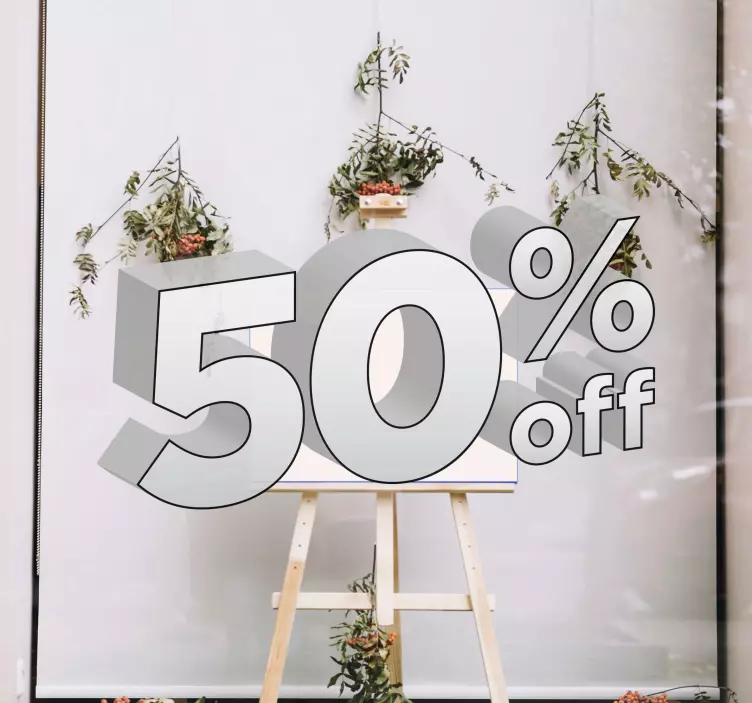 Sales sticker promotion display - TenStickers