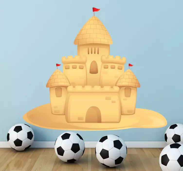 Sand Castle Kids Wall Decal - TenStickers