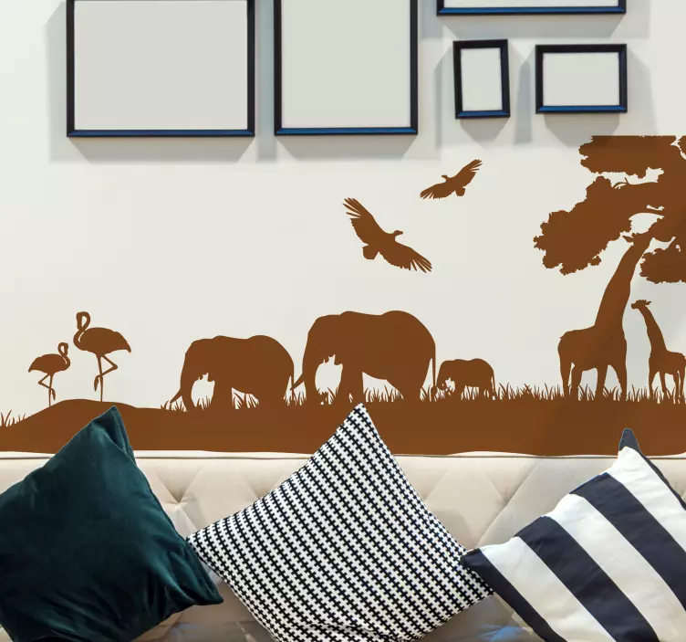 Savannah Silhouette Wall Sticker - TenStickers