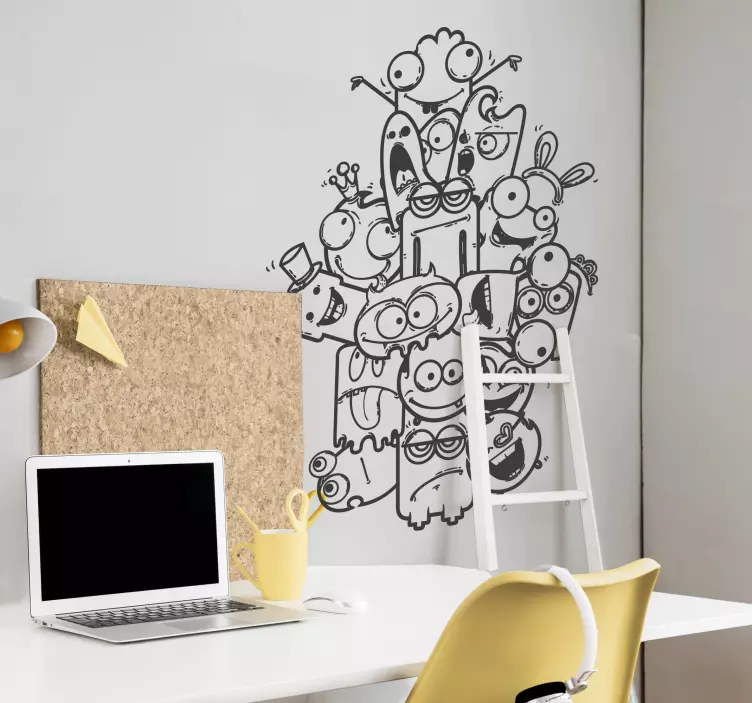 Scary Monsters Kids Sticker - TenStickers