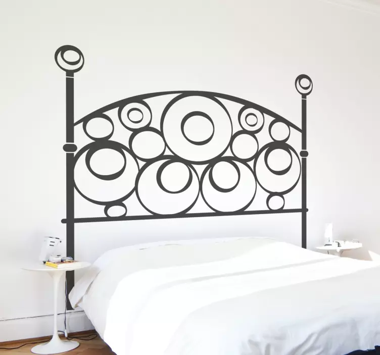 Semicircle Vinyl Headboard Sticker - TenStickers