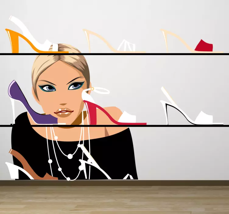 Shoe shopping Wall sticker - TenStickers