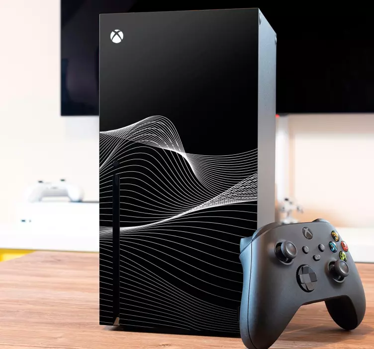 Sleek Surface Waves xbox wrap - TenStickers