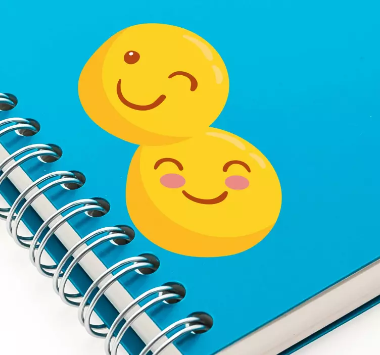 Smiley Face Emoji Stickers - TenStickers