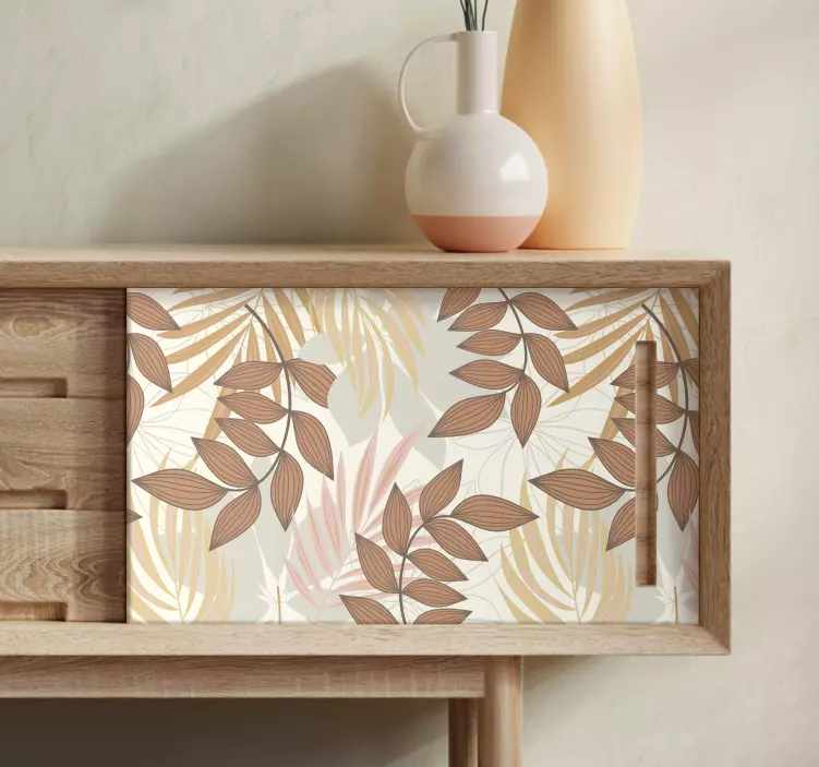 Soft and warm colored twigs furniture sticker - TenStickers