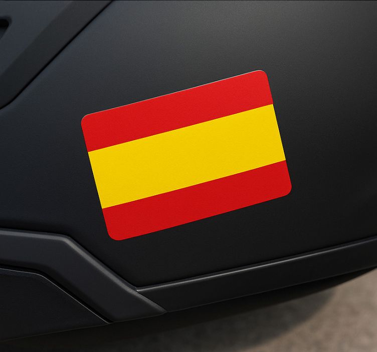 Motorcycle sticker spain flag for helmet - TenStickers