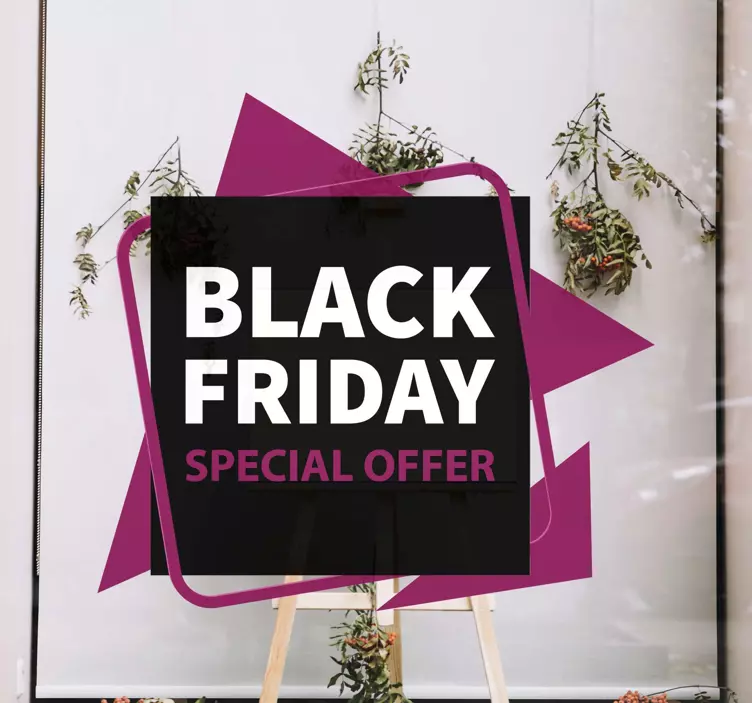 special offer black friday window sticker - TenStickers