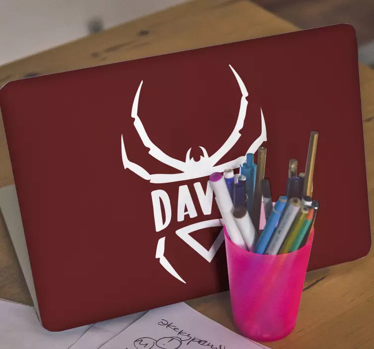 Spider emblem logo laptop skins - TenStickers