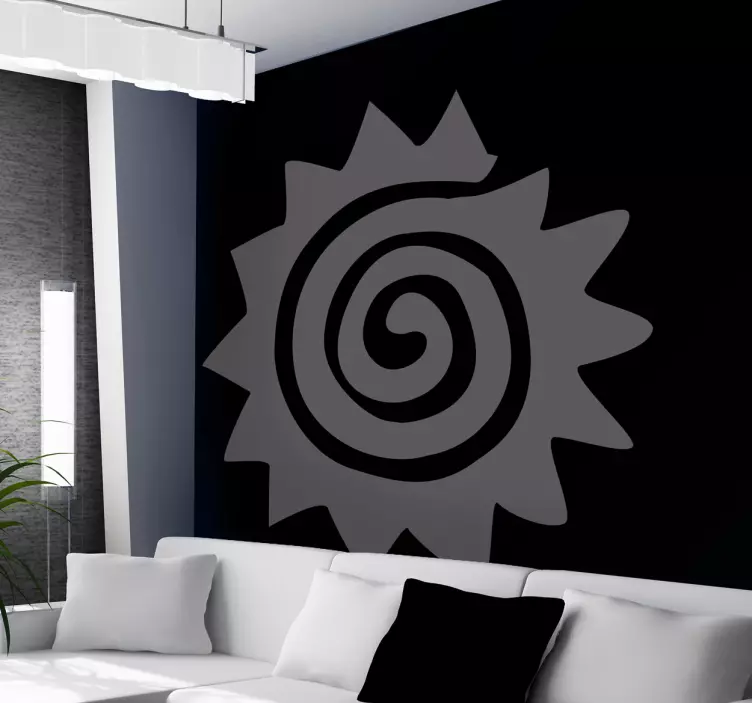Spiral Sun Decal - TenStickers