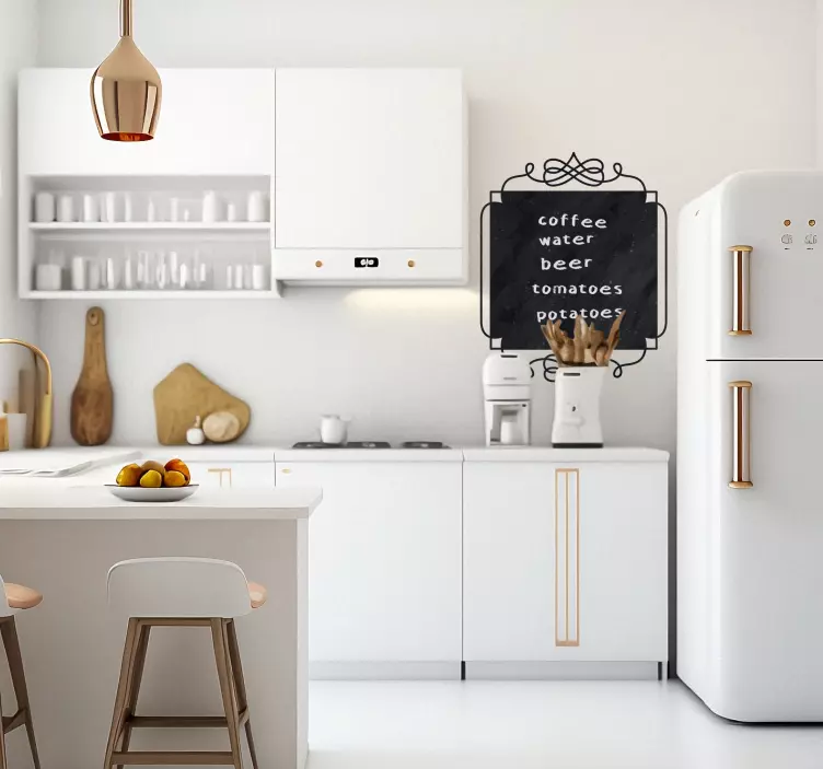 Square Vintage Blackboard vintage stickers - TenStickers