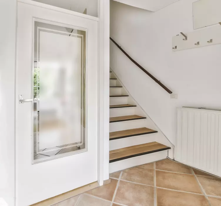 Square with frame translucent sticker - TenStickers