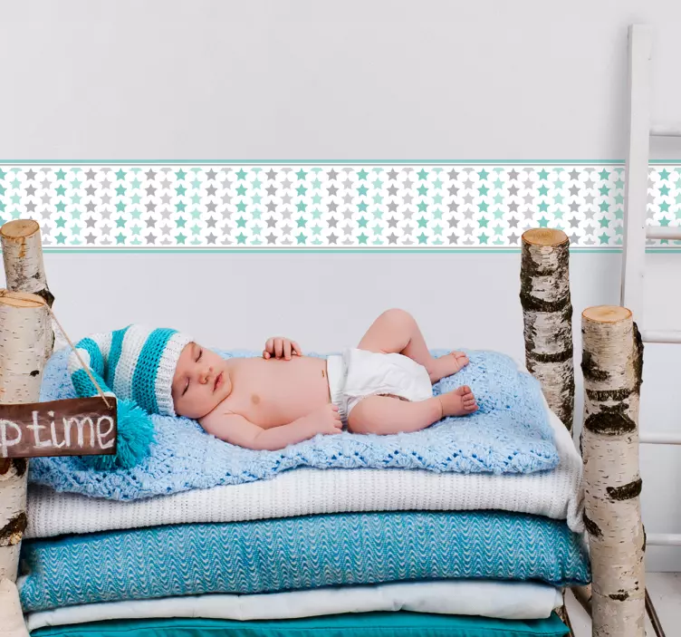 Star valances wall border sticker - TenStickers