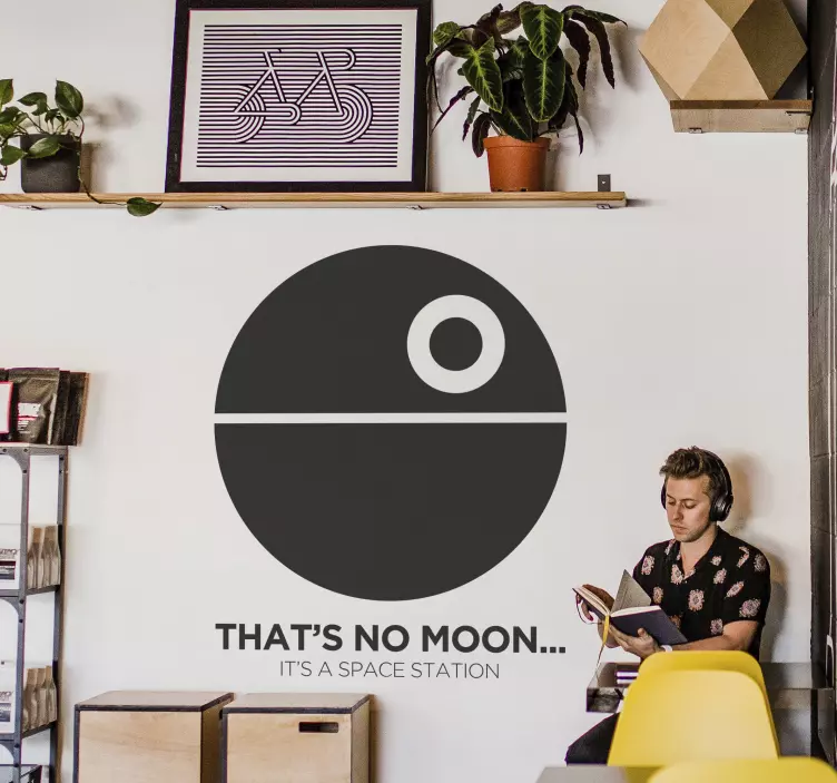 Star War Death Star Wall Sticker - TenStickers