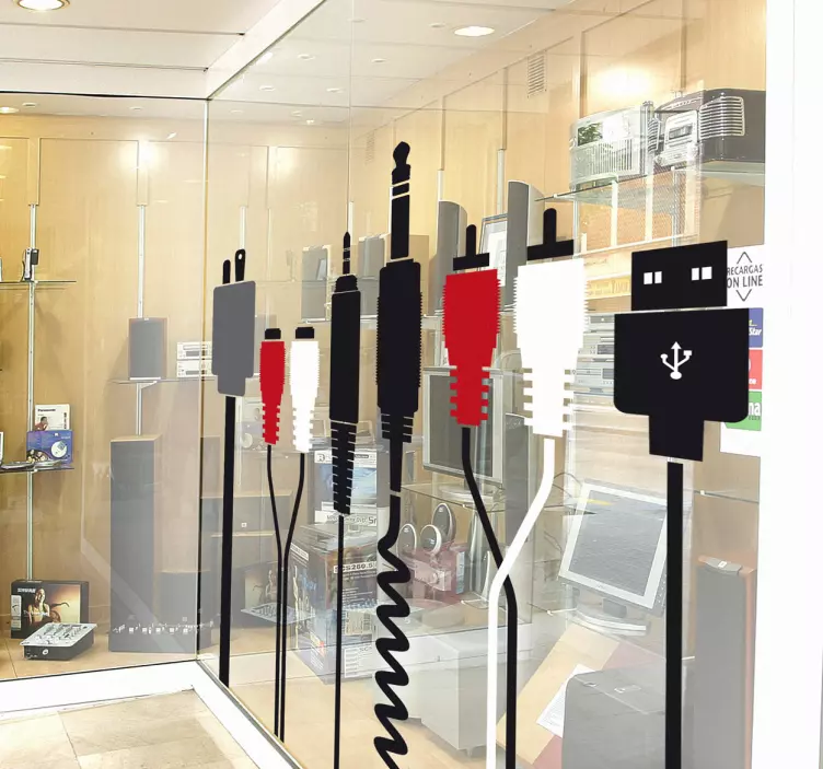 Sticker for an Electric Cable Shop - TenStickers