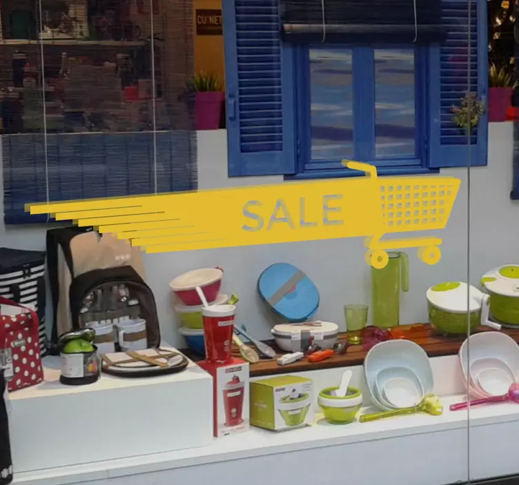 Sticker Shopping trolley UK - TenStickers