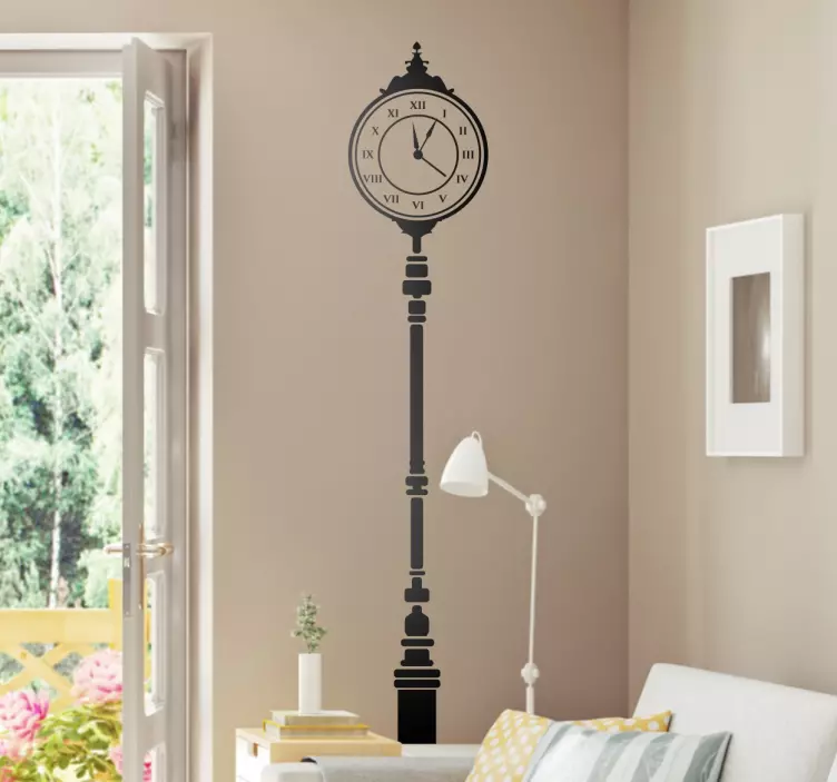 Street Clock Decorative Wall Sticker - TenStickers