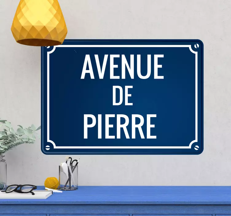 street sign customizable  wall sticker - TenStickers