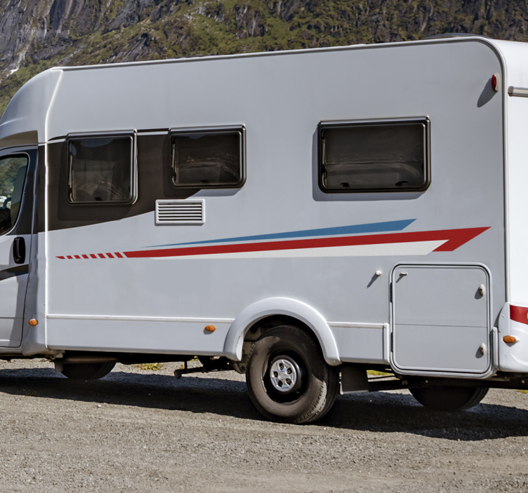 Stripes side campervan decal - TenStickers