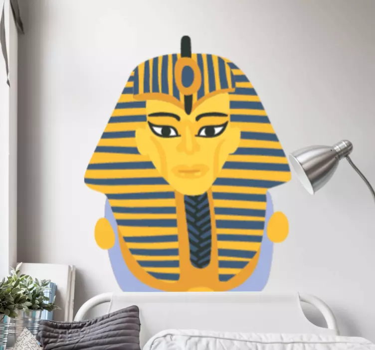 Stylized Pharaoh Figure wall decal - TenStickers