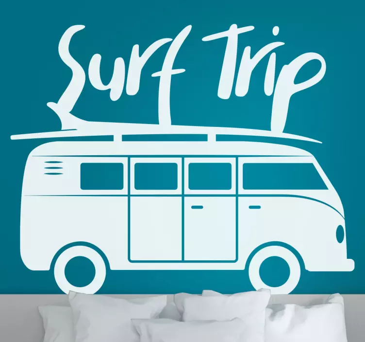 Surf Trip surf vinyl decal - TenStickers