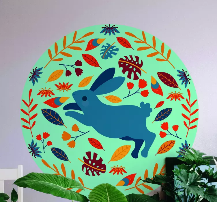 Tenango style farm animal wall sticker - TenStickers