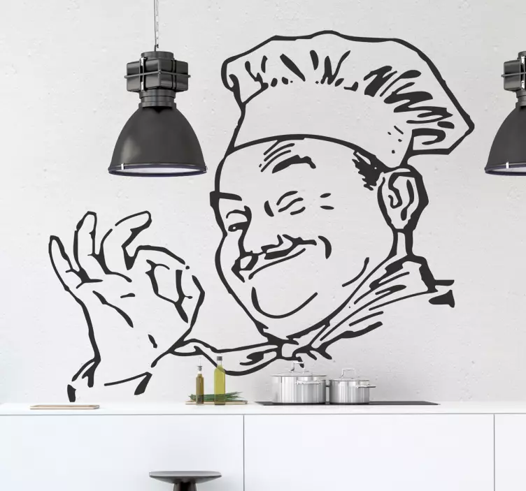 The Happy Cook Sticker - TenStickers