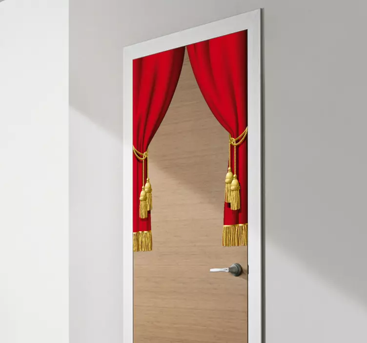 Theater Curtain Vinyl Sticker - TenStickers