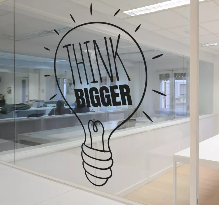 Think Bigger Wall Sticker - TenStickers