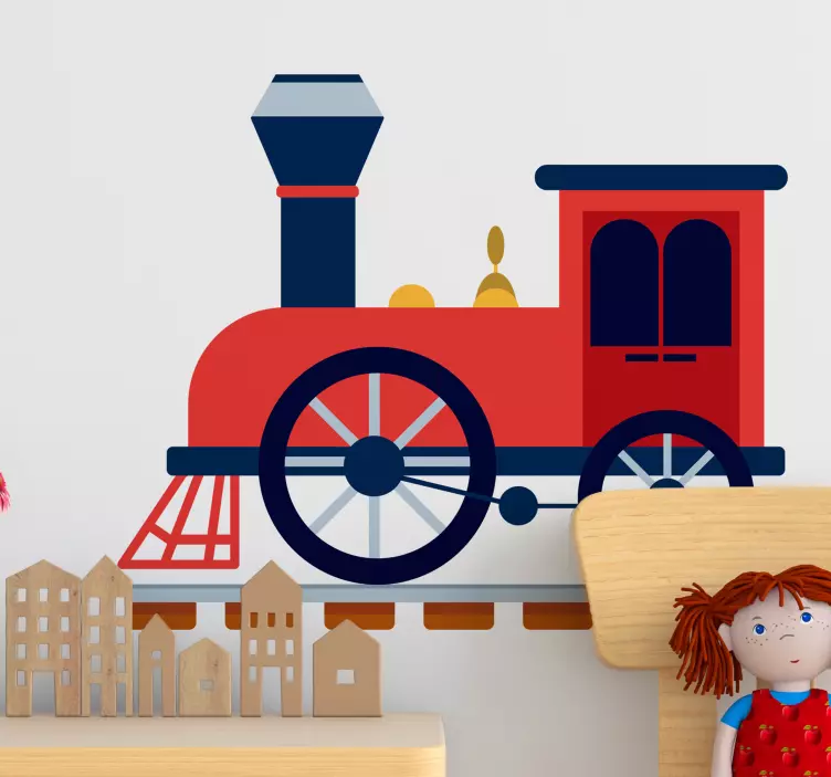Childrens train toy sticker - TenStickers