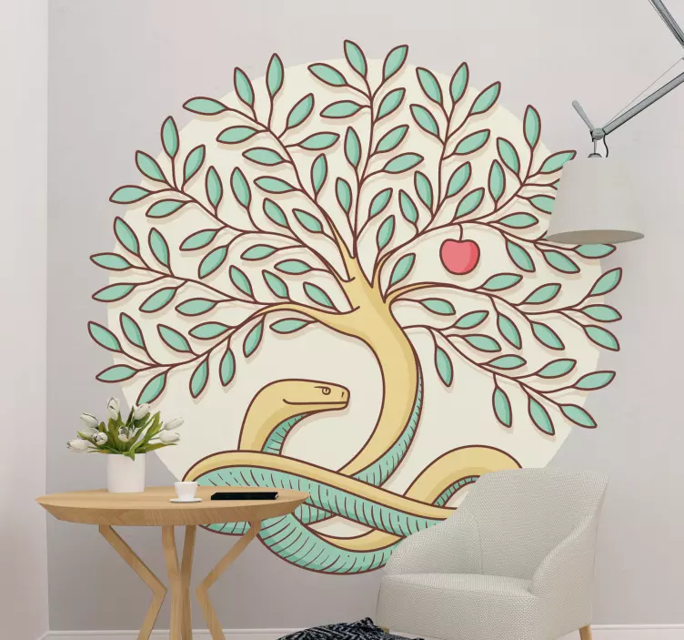 Tree of knowledge tree wall sticker - TenStickers