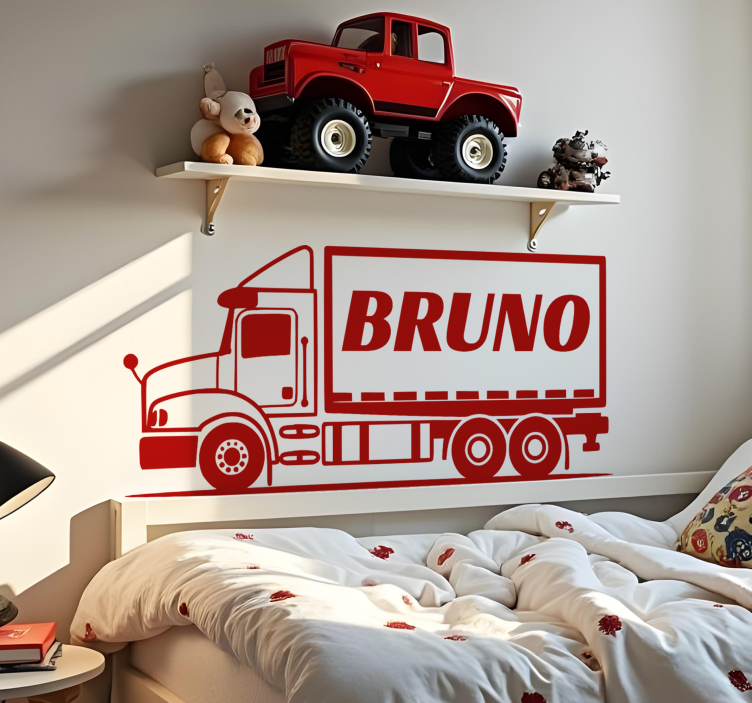 truck with name toy decal - TenStickers