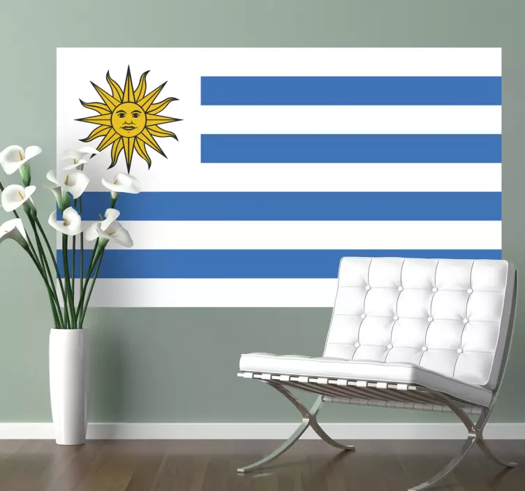 Uruguay National Flag country Sticker - TenStickers