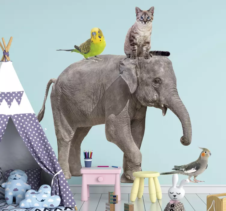 Various animals wild animal decal - TenStickers