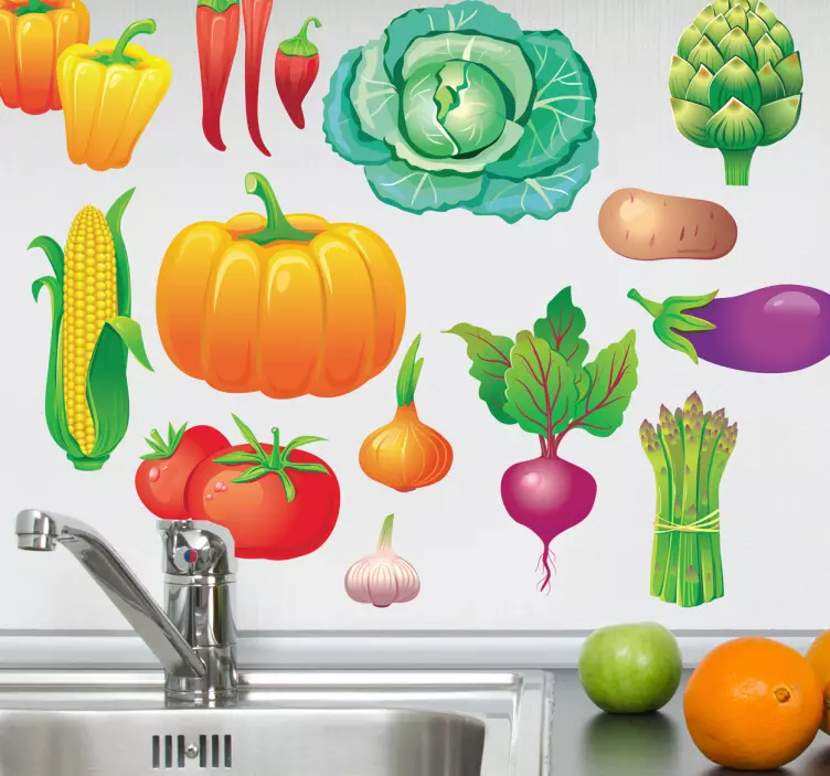 Vegetable Decal Collection - TenStickers