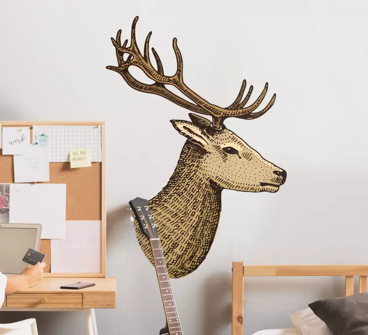 Vintage animal design animal wall sticker - TenStickers