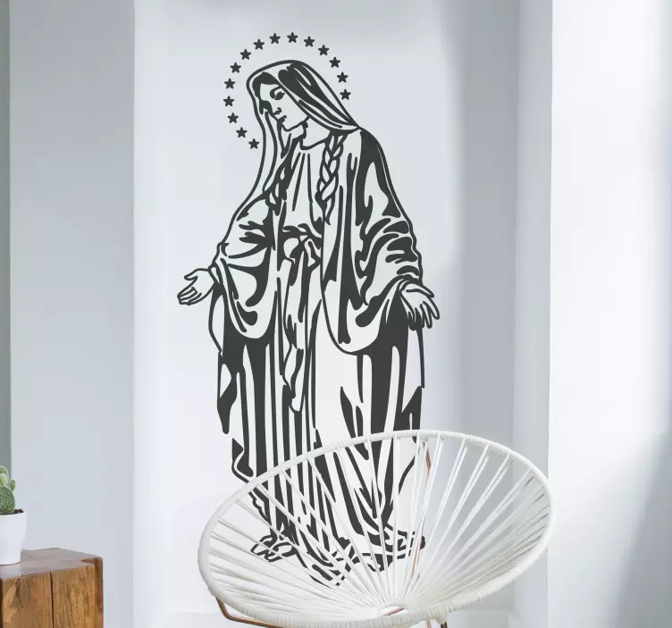 Virgin Mary Wall Sticker - TenStickers