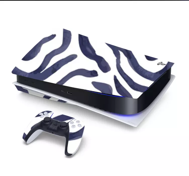 Watercolor animal print  PS5 sticker - TenStickers
