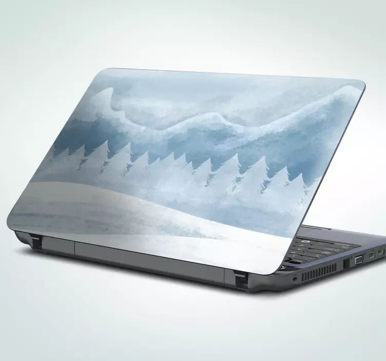 Winter Landscape Scene laptop skin - TenStickers