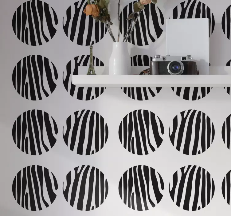zebra dot wall sticker wall decal - TenStickers