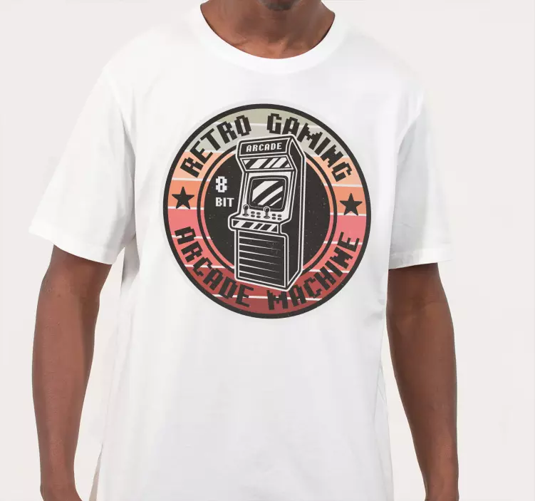 80's gaming logo custom t-shirt - TenStickers