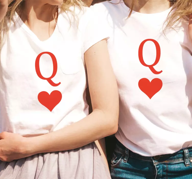 Double queen Couple t shirts - TenStickers
