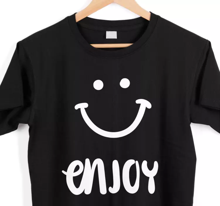 enjoy with a smile custom t-shirt - TenStickers