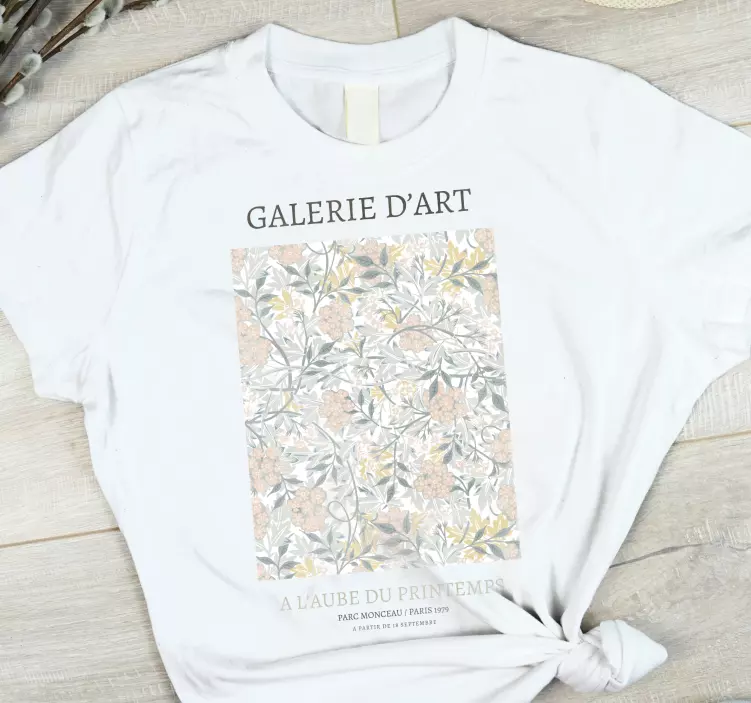 Floral Galerie d'art t-shirt - TenStickers