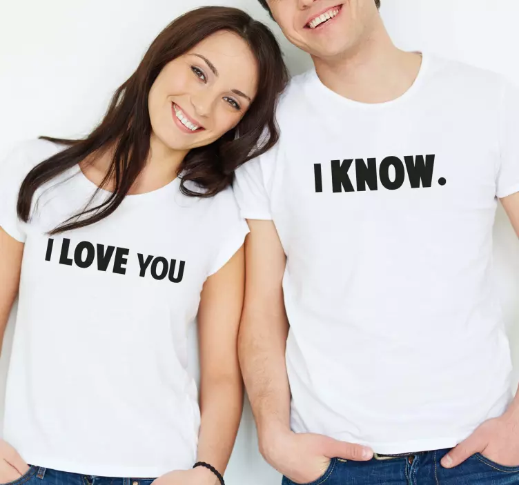 Fun couple i love design Couple t shirts - TenStickers