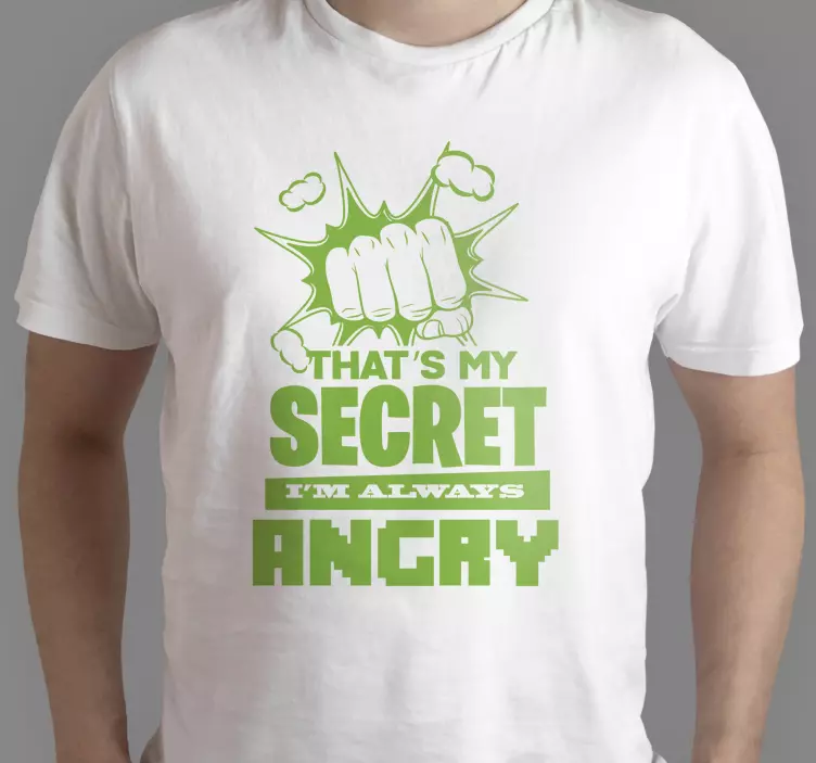 I'm always angry custom t-shirt - TenStickers