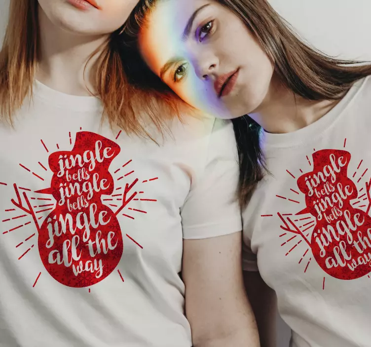 Jingle bells Christmas t-shirt - TenStickers